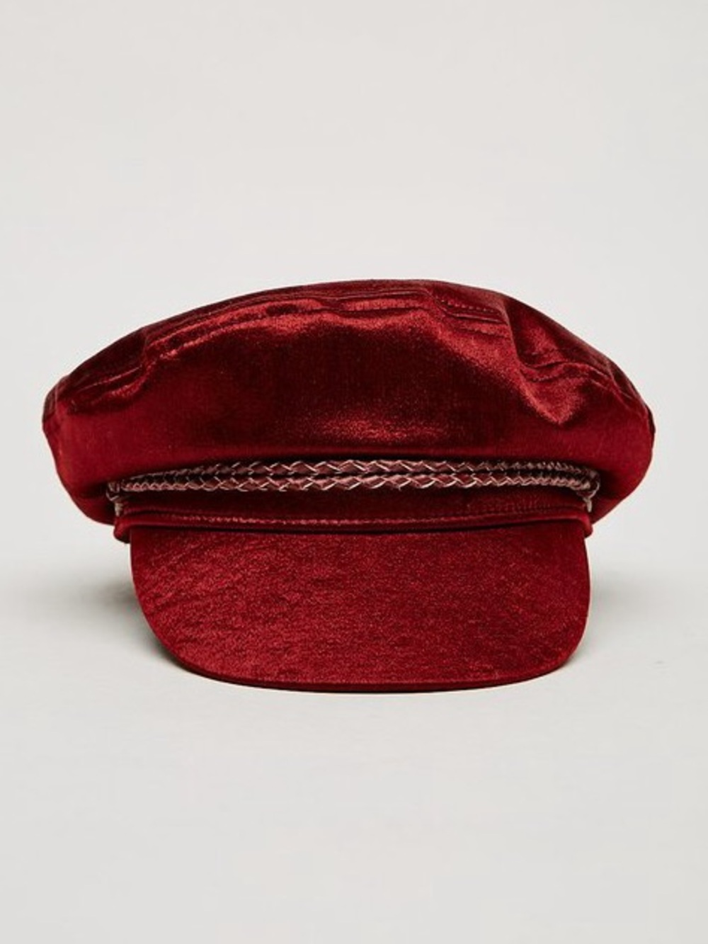 Brixton NWOT Ashland Red Faux Suede Cap Sz Large - Picture 2 of 9